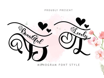 Beautiful Lovely Monogram