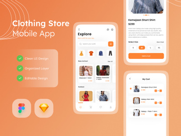 Clothing Store Mobile App preview picture