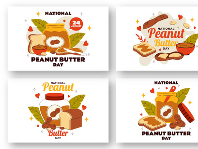 10 National Peanut Butter Day Illustration