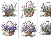 Watercolor Flower Basket Design