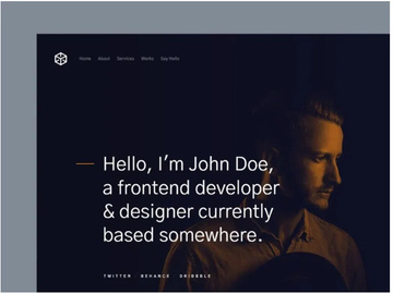 Ethos - Free Resume HTML Website Template preview picture