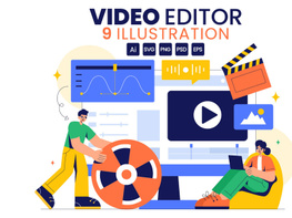 9 Video Editing Software Illustration preview picture