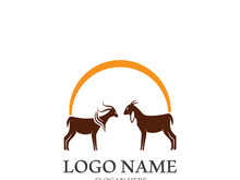 Goat logo template vector icon illustration design
