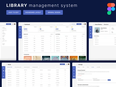 Library management UI Kit