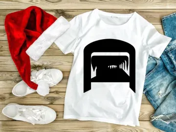 A black and white illustration of a tunnel with a wavy pattern preview picture