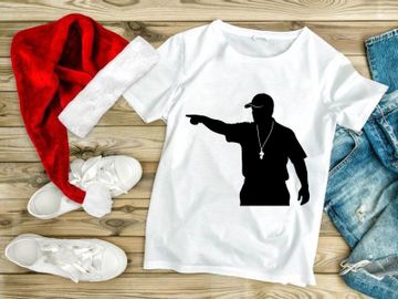 Silhouette of a man pointing to the left preview picture