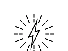 Lightning bolt flash thunderbolt icons vector