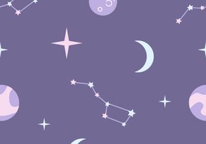 Space cartoon vector seamless patterns set
