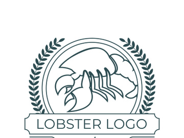 Vintage lobster logo preview picture