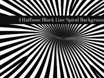 A halftone black line spiral background preview picture