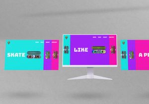 Skateboards Shop | Landing Page UI Design XD (FREE)