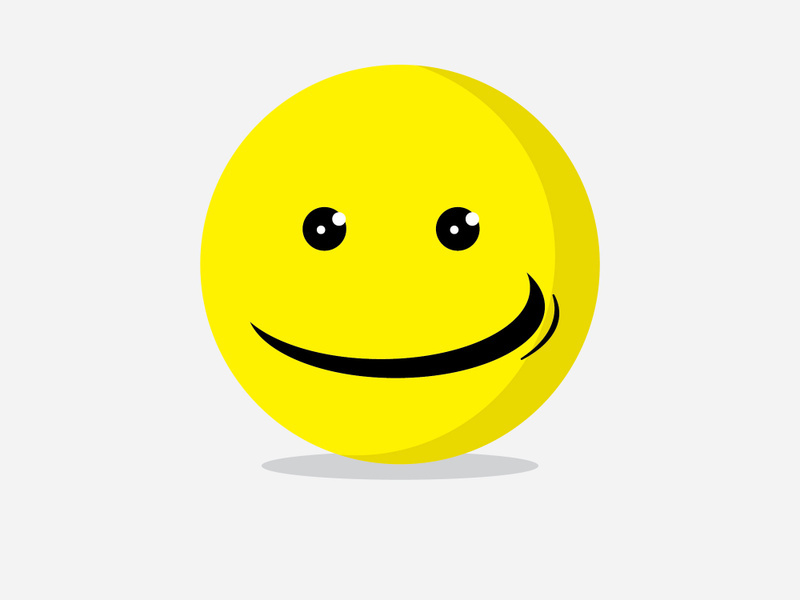 Smile emote Vector Template Design