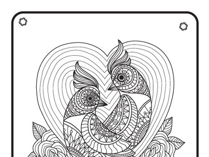 6 Birds  Coloring Book Pages KDP Interior.