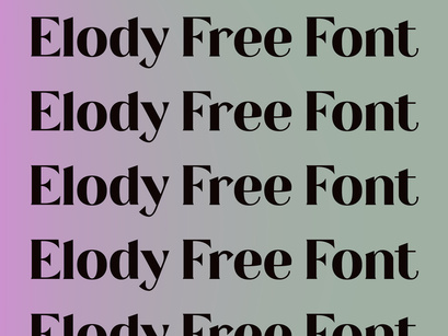 Elody | Free Font