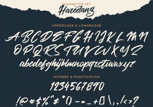 Haredang - Bold Script Font