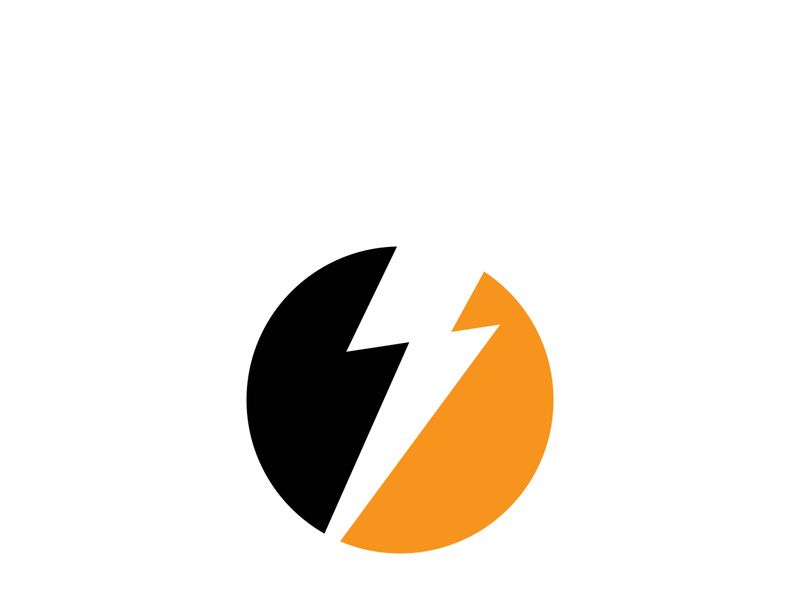 Lightning bolt flash thunderbolt icons vector