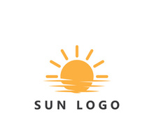 Creative and unique sun logo design.