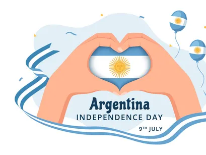 15 Happy Argentina Independence Day Illustration