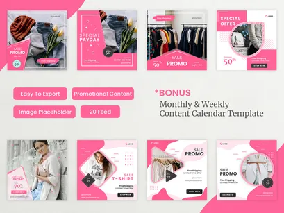 FASH - Instagram Feed Template Powerpoint