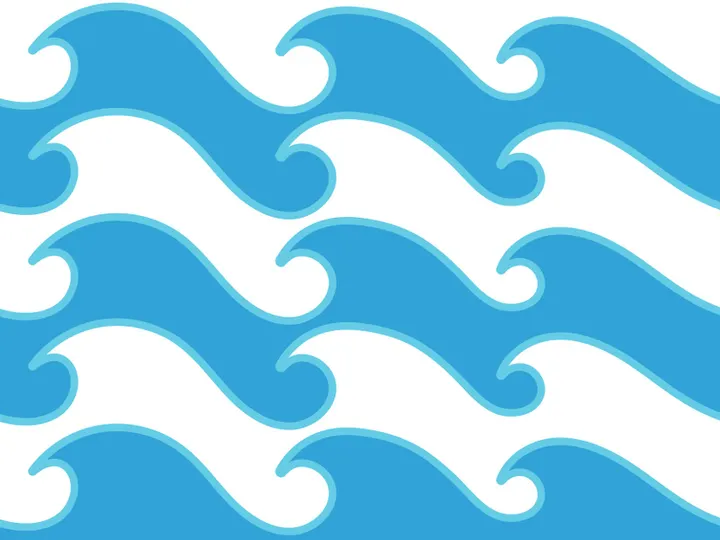 Abstract Water wave design background