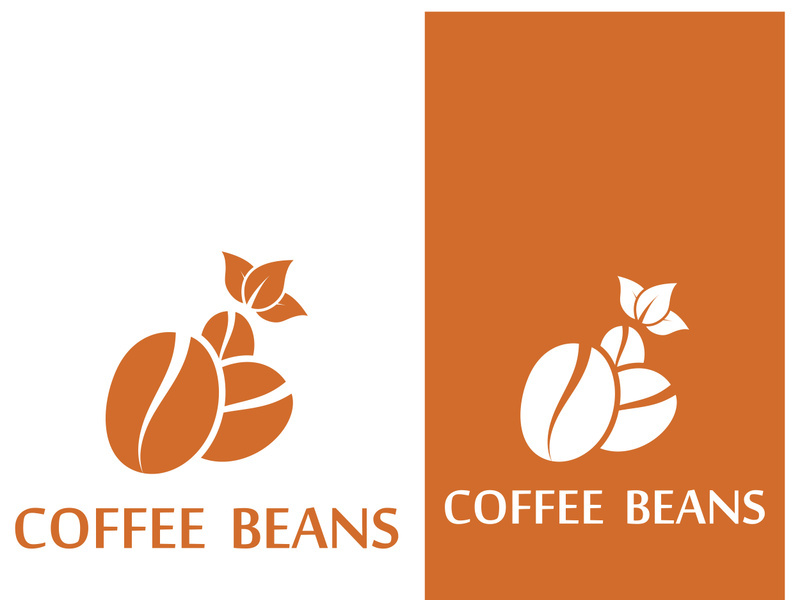 Premium coffee bean logo design.