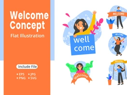 Welcome illustration preview picture