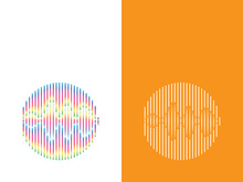 Sound waves vector illustration design template