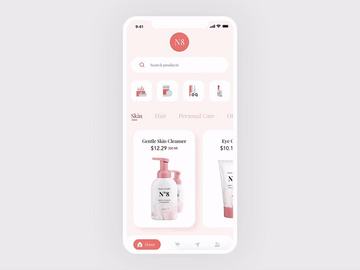 Product Page UI UX Interaction - Adobe XD preview picture