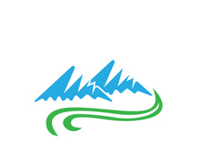 Mountain icon logo template vector illustration design