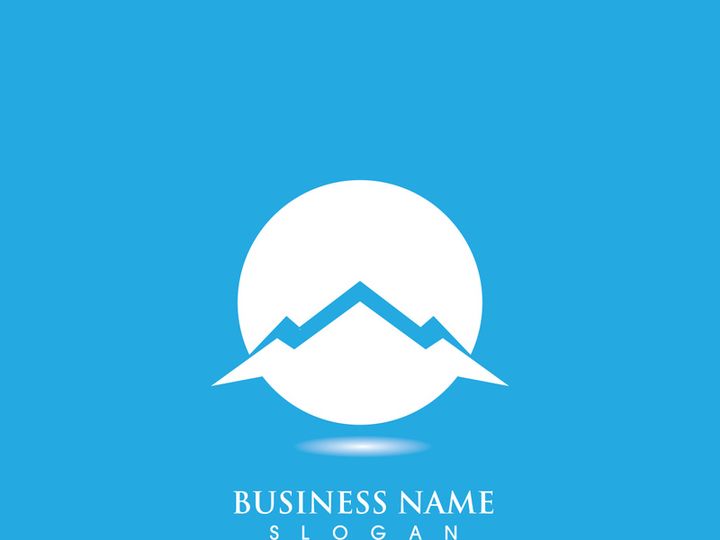 Mountain icon Logo Template Vector illustration design
