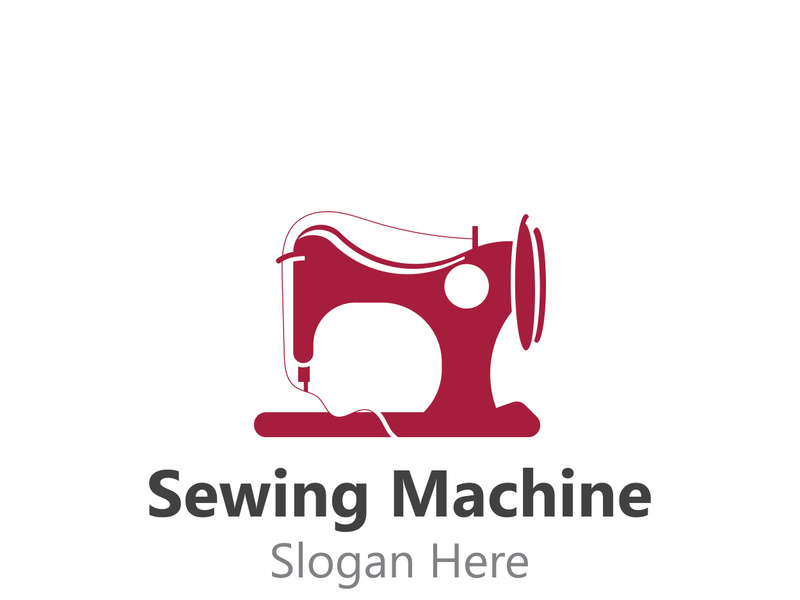 Sewing Machine Logo design concept, Tailor Sewing vector, Fashion Simple Design Template