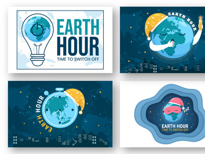 14 Happy Earth Hour Day Illustration