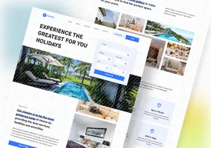 Dormir - Luxury Hotel Booking Landing Page