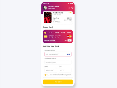 Tickets Booking System Mobile App UI Kit