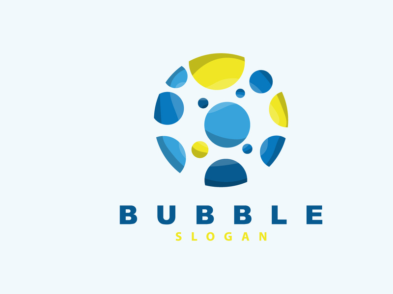 Bubble Logo, Beautiful Bubble Vector, Design Inspiration Element