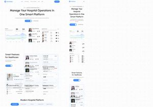 HealthOps - Hospital Management Dashboard Landing Page