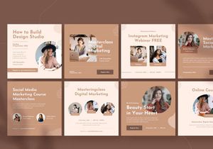 Online Course Instagram Design - Feed and Story