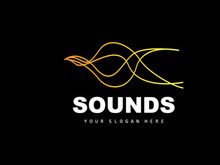 Sound Wave Logo, Equalizer Design, Music Wave Vibration