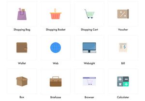 Ecommerce Color Icons