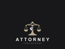 Attorney at law firm logo simple for business design inspiration
