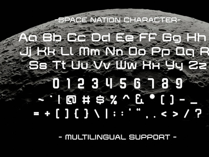 Space Nation - Futuristic Font