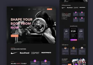 Fitness Landing Page - Rogosukmo