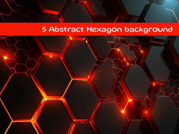 Abstract hexagon background preview picture