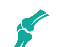 Joint bones vector logo design for orthopedic clinics and diagnostic centers