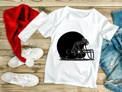 American football helmet illustration