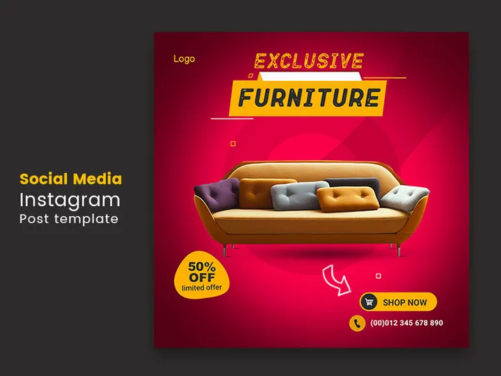 Furniture social media Instagram post