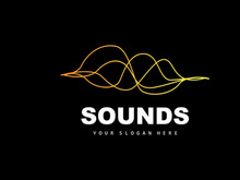 Sound Wave Logo, Equalizer Design, Music Wave Vibration