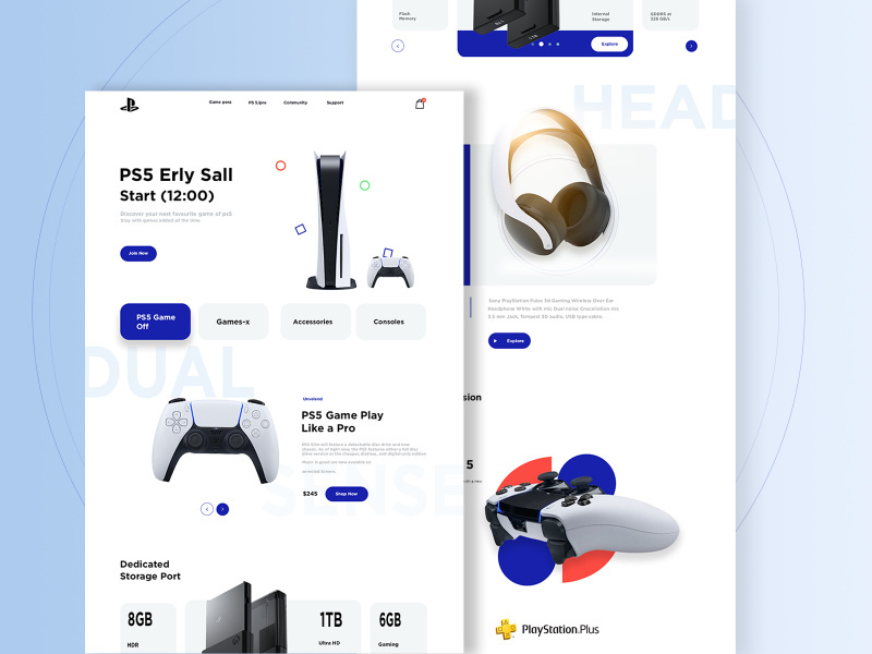 PlayStation Website Redesign
