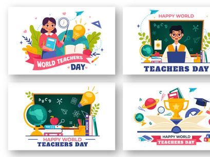 10 Happy Teacher's Day Illustration