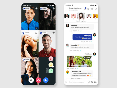 Social Networking Services Mobile App UI Kit